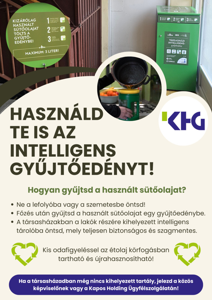 Használd Te is az intelligens gyűjtőedényt!